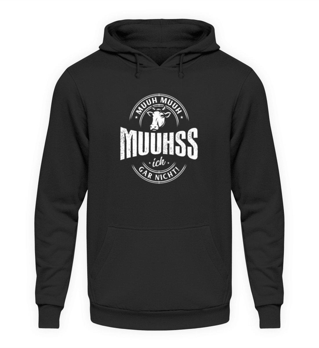 Muuhss ich gar nicht · Unisex Kapuzenpullover Hoodie-Unisex Hoodie-Jet Black-S-Agrarstarz