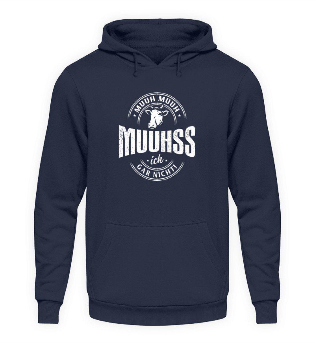 Muuhss ich gar nicht · Unisex Kapuzenpullover Hoodie-Unisex Hoodie-Oxford Navy-S-Agrarstarz