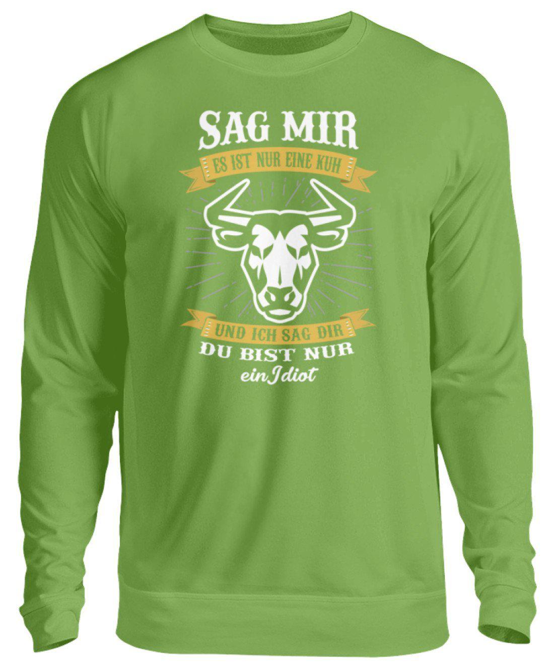 Nicht nur eine Kuh · Unisex Sweatshirt Pullover-Unisex Sweatshirt-LimeGreen-S-Agrarstarz
