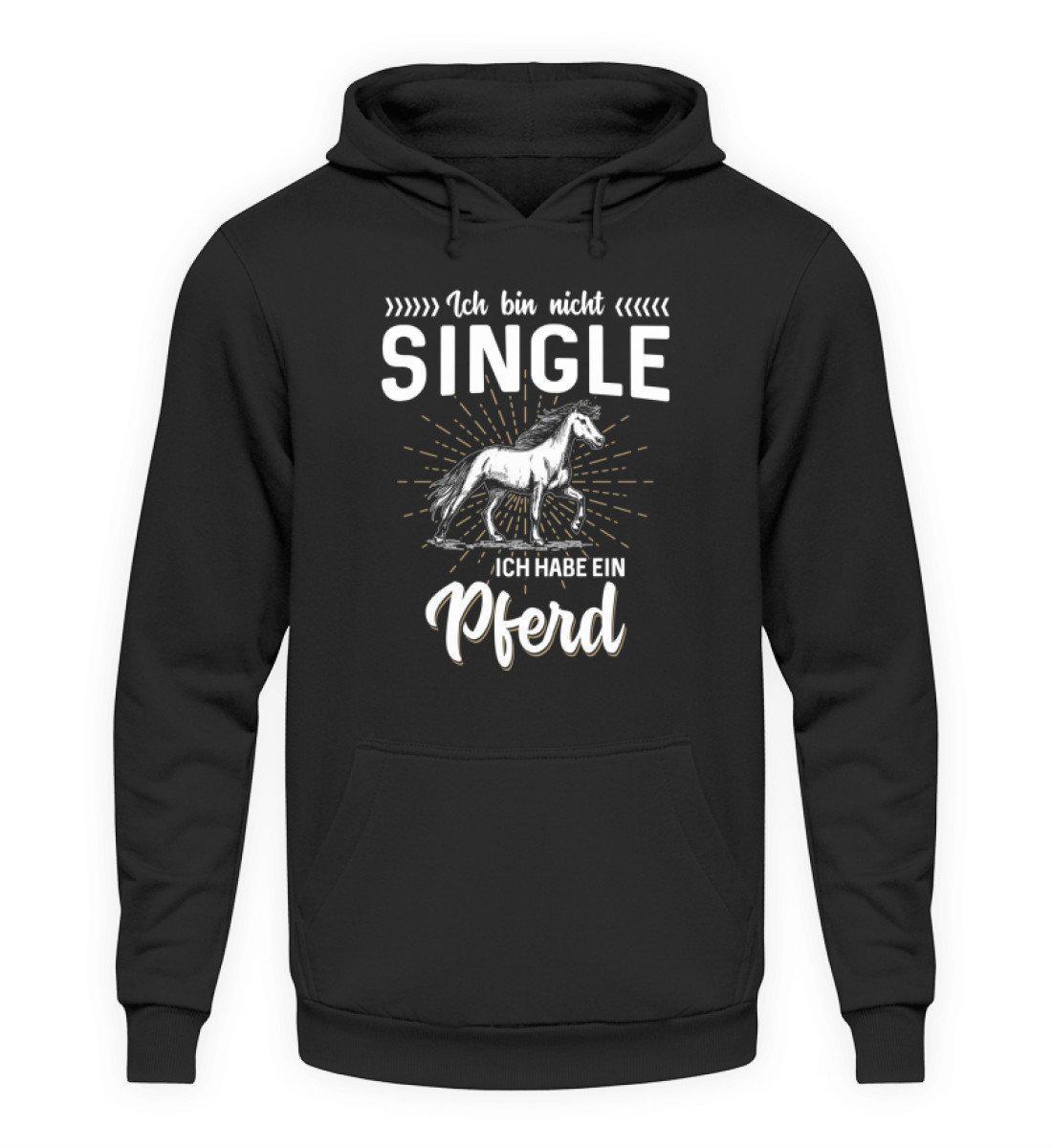 Nicht single Pferd · Unisex Kapuzenpullover Hoodie-Unisex Hoodie-Jet Black-S-Agrarstarz