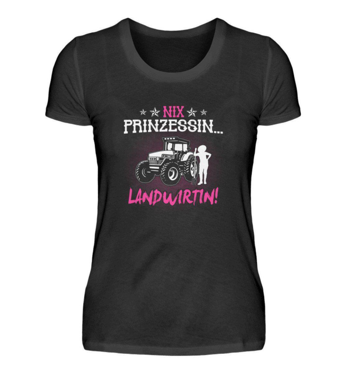 Nix Prinzessin Landwirtin · Damen T-Shirt-Damen Basic T-Shirt-Black-S-Agrarstarz