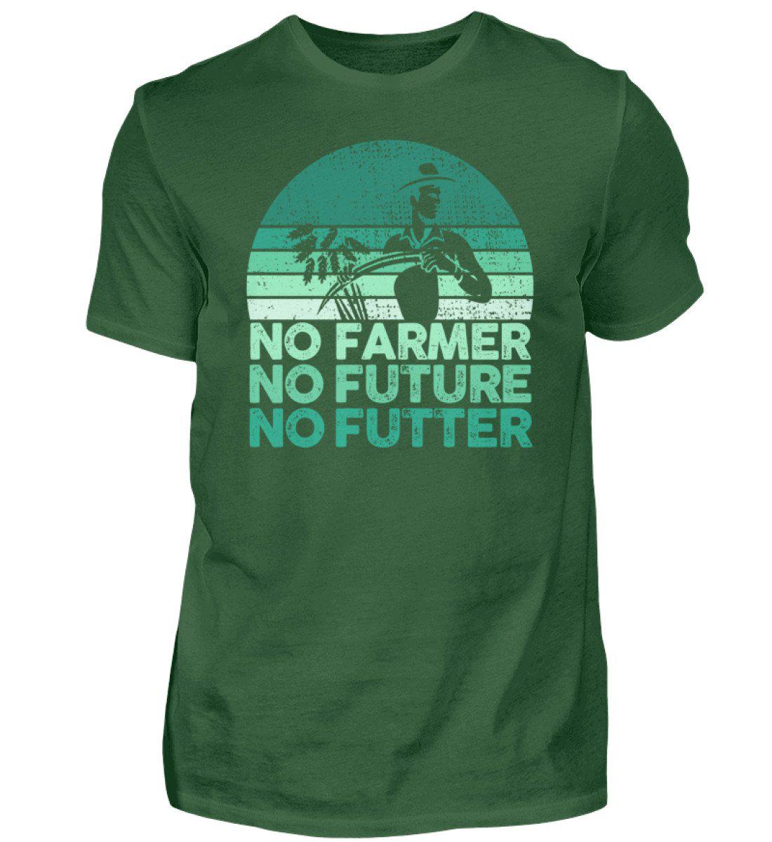 No Farmer no Futter · Herren T-Shirt-Herren Basic T-Shirt-Bottle Green-S-Agrarstarz