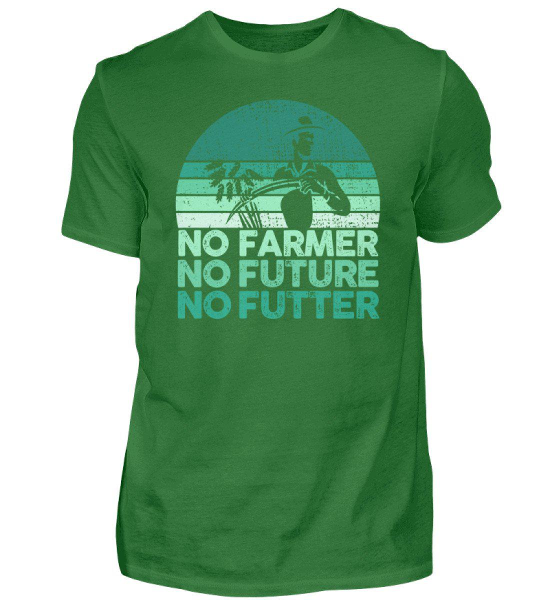 No Farmer no Futter · Herren T-Shirt-Herren Basic T-Shirt-Kelly Green-S-Agrarstarz