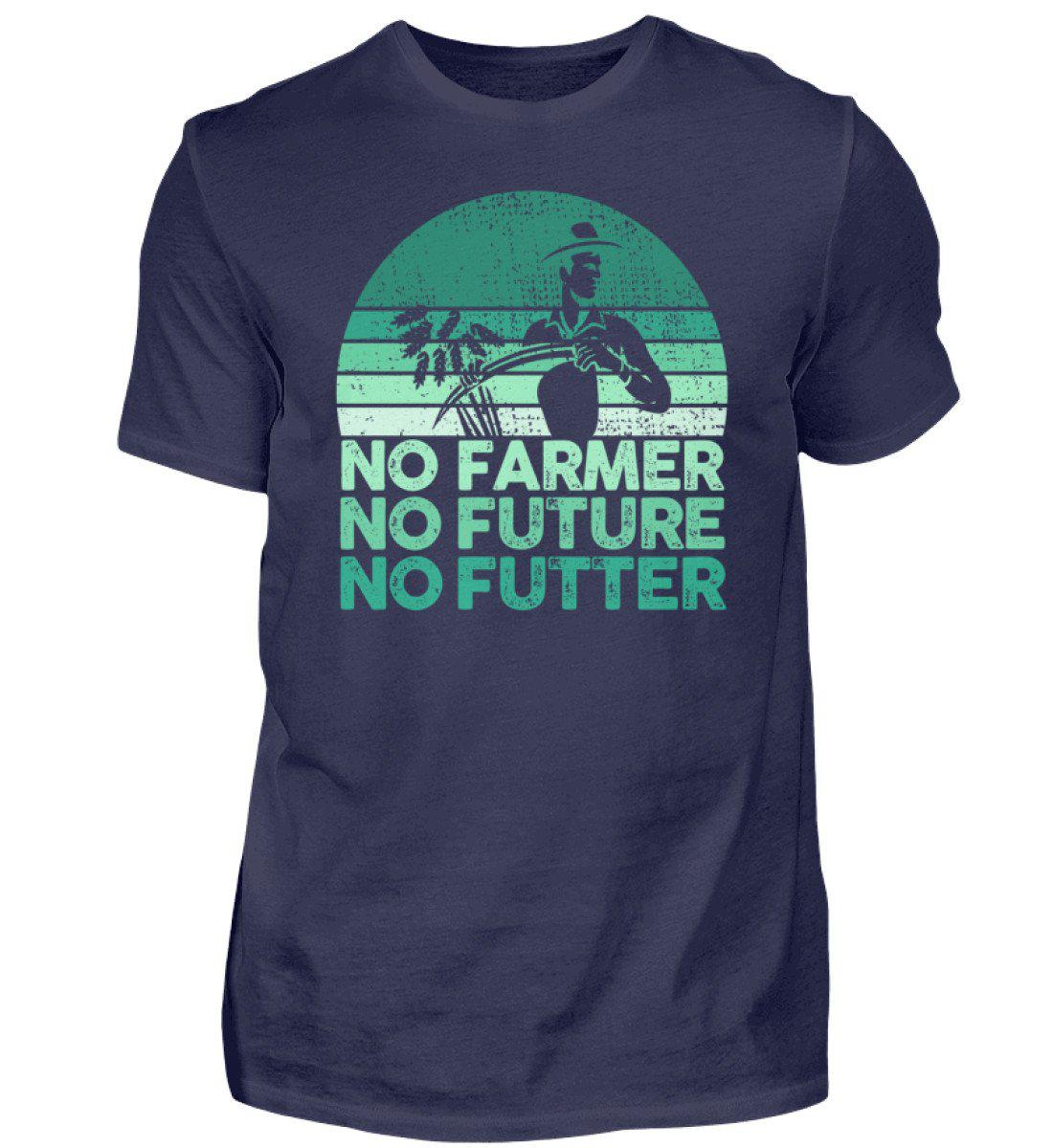 No Farmer no Futter · Herren T-Shirt-Herren Basic T-Shirt-Navy-S-Agrarstarz