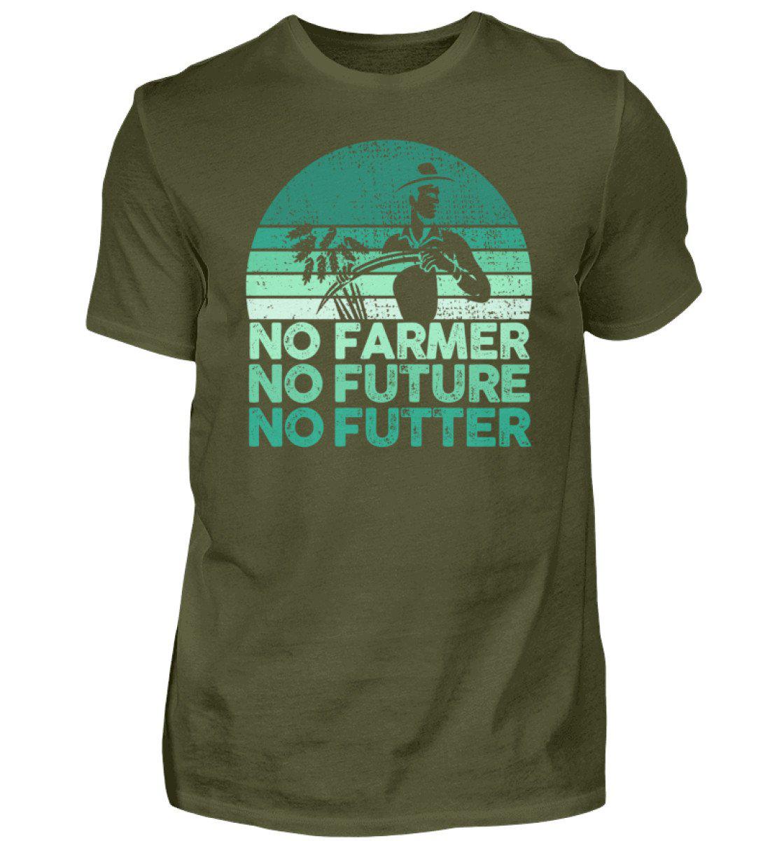 No Farmer no Futter · Herren T-Shirt-Herren Basic T-Shirt-Urban Khaki-S-Agrarstarz