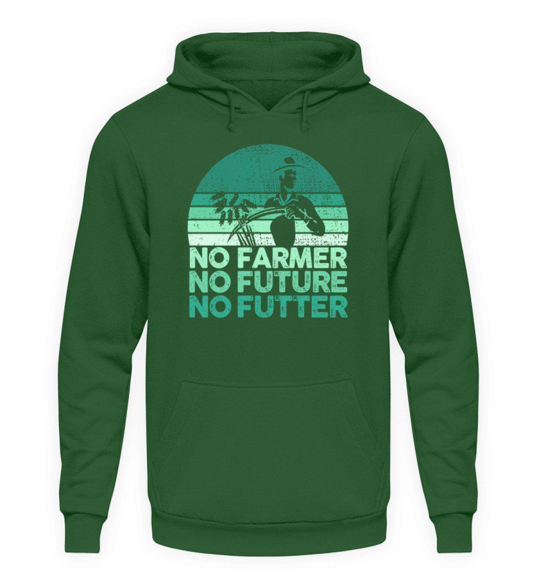 No Farmer no Futter · Unisex Kapuzenpullover Hoodie-Unisex Hoodie-Bottle Green-L-Agrarstarz