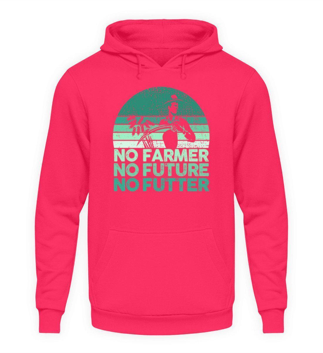 No Farmer no Futter · Unisex Kapuzenpullover Hoodie-Unisex Hoodie-Hot Pink-L-Agrarstarz