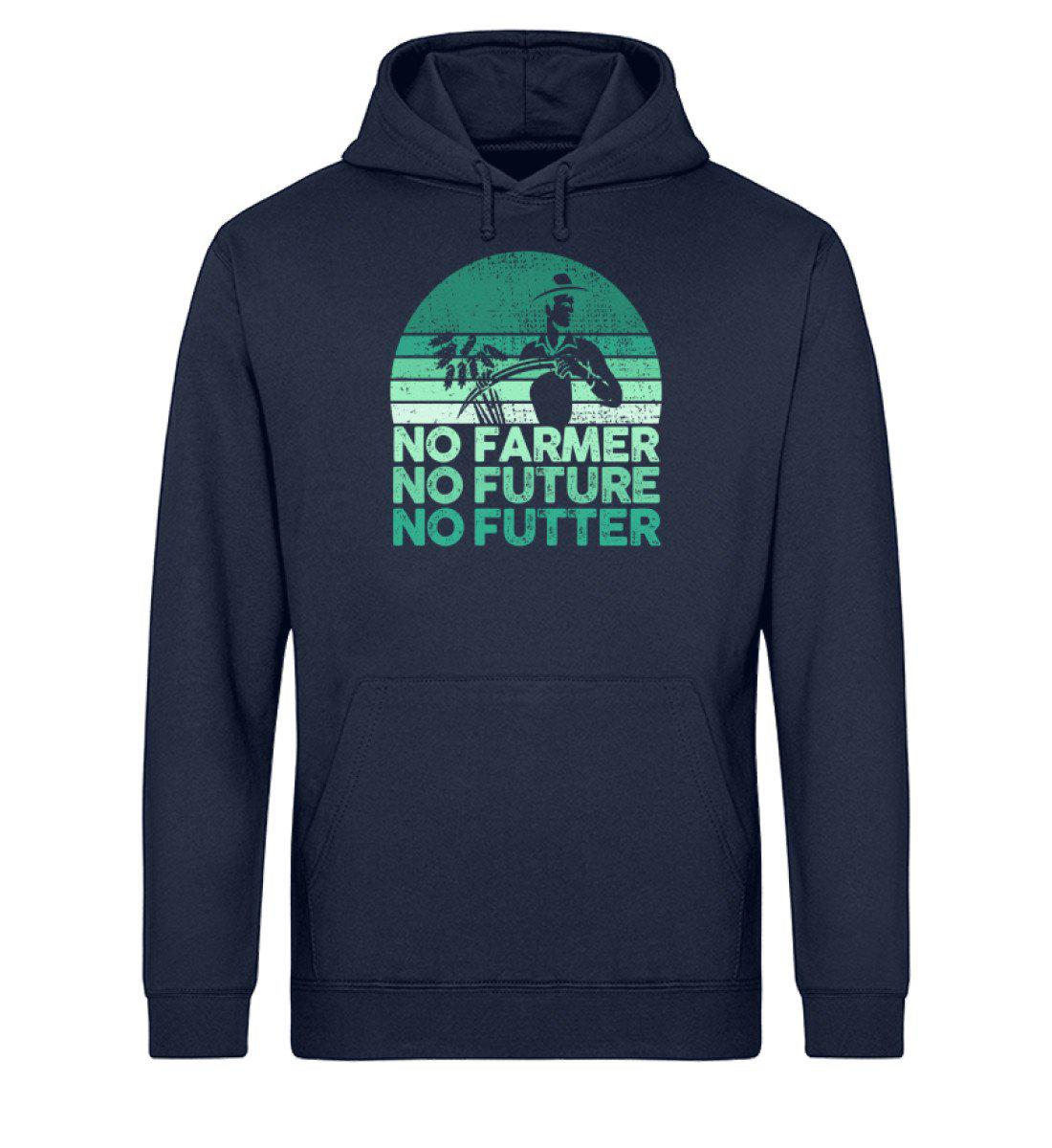 No Farmer no Futter · Unisex Organic Hoodie-Drummer Hoodie ST/ST-French Navy-XS-Agrarstarz