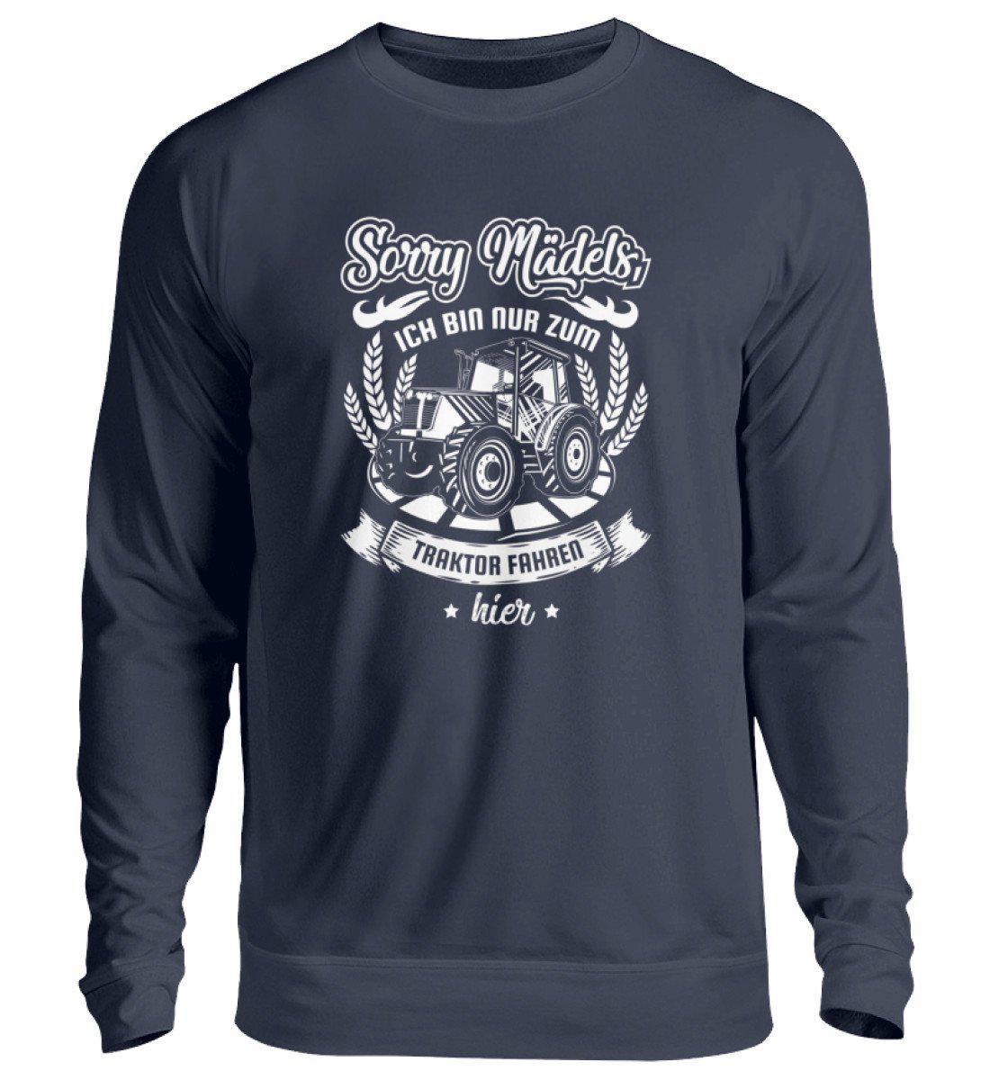 Nur zum Traktor fahren hier · Unisex Sweatshirt Pullover-Unisex Sweatshirt-Oxford Navy-S-Agrarstarz