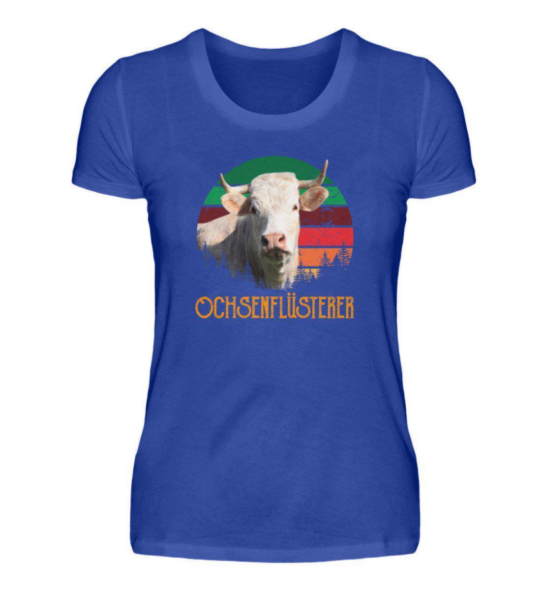 Ochsenflüsterer · Damen T-Shirt-Damen Basic T-Shirt-Neon Blue-S-Agrarstarz