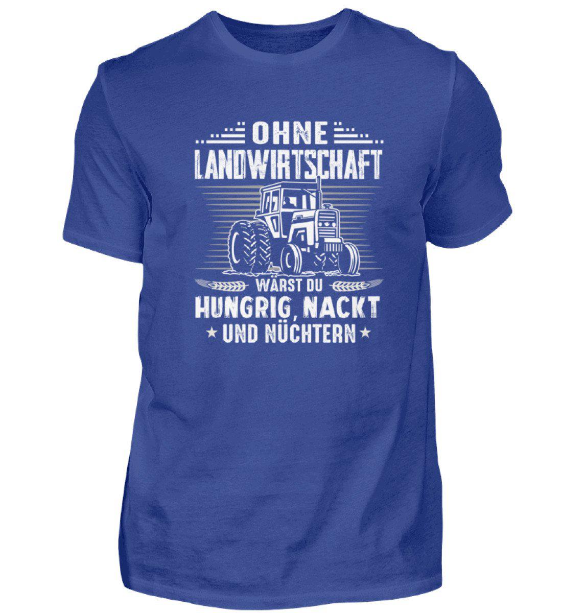 Ohne Landwirtschaft · Herren T-Shirt-Herren Basic T-Shirt-Royal Blue-S-Agrarstarz