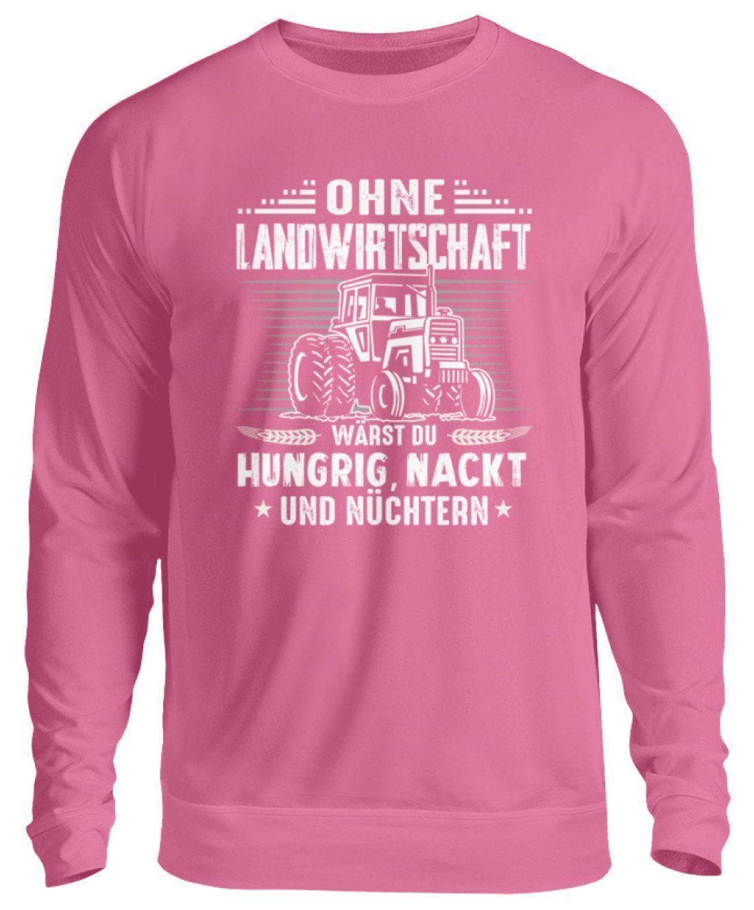 Ohne Landwirtschaft · Unisex Sweatshirt Pullover-Unisex Sweatshirt-Candyfloss Pink-S-Agrarstarz
