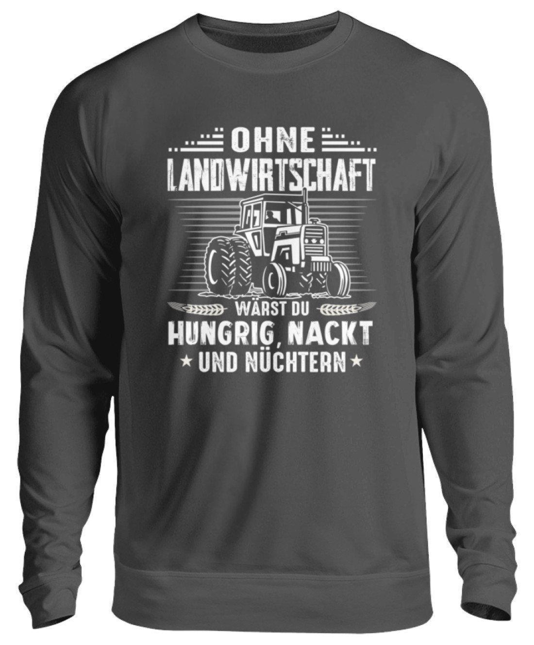 Ohne Landwirtschaft · Unisex Sweatshirt Pullover-Unisex Sweatshirt-Storm Grey (Solid)-S-Agrarstarz