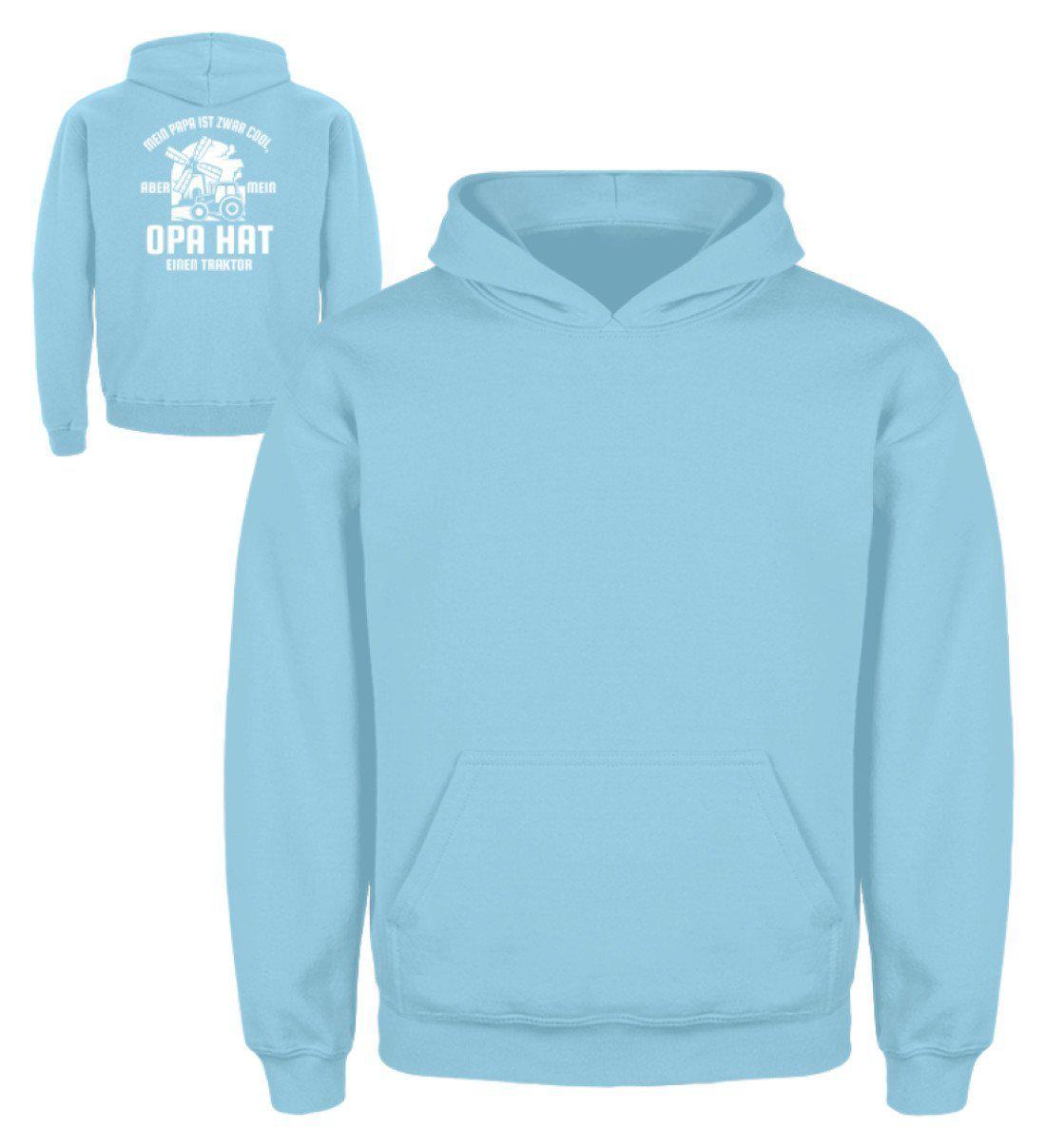 Opa hat Traktor · Kinder Kapuzenpullover Hoodie-Kinder Hoodie-Sky Blue-3/4 (98/104)-Agrarstarz