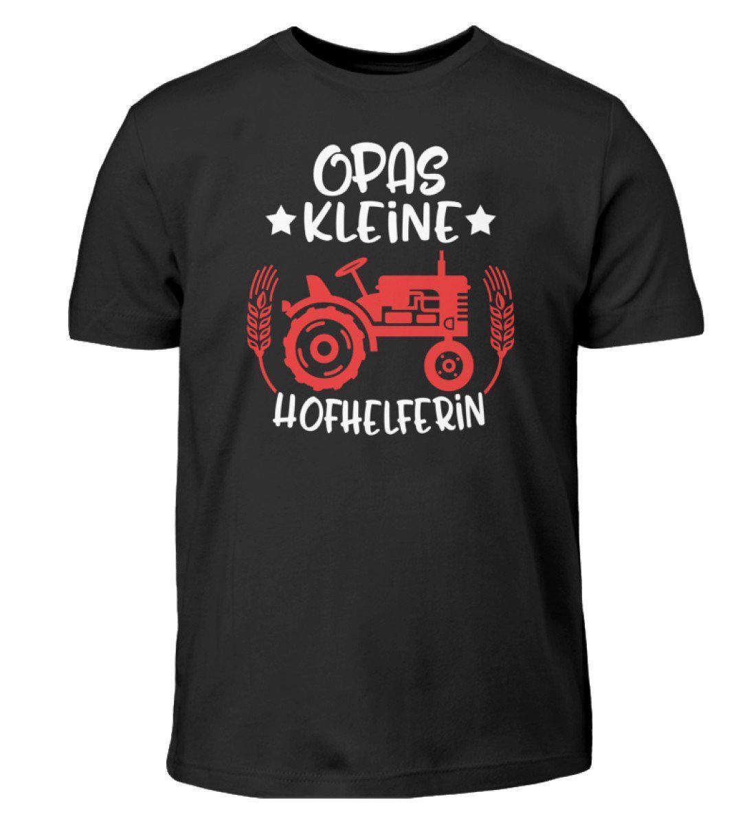 Opas kleine Hofhelferin · Kinder T-Shirt-Kinder T-Shirt-Black-12/14 (152/164)-Agrarstarz