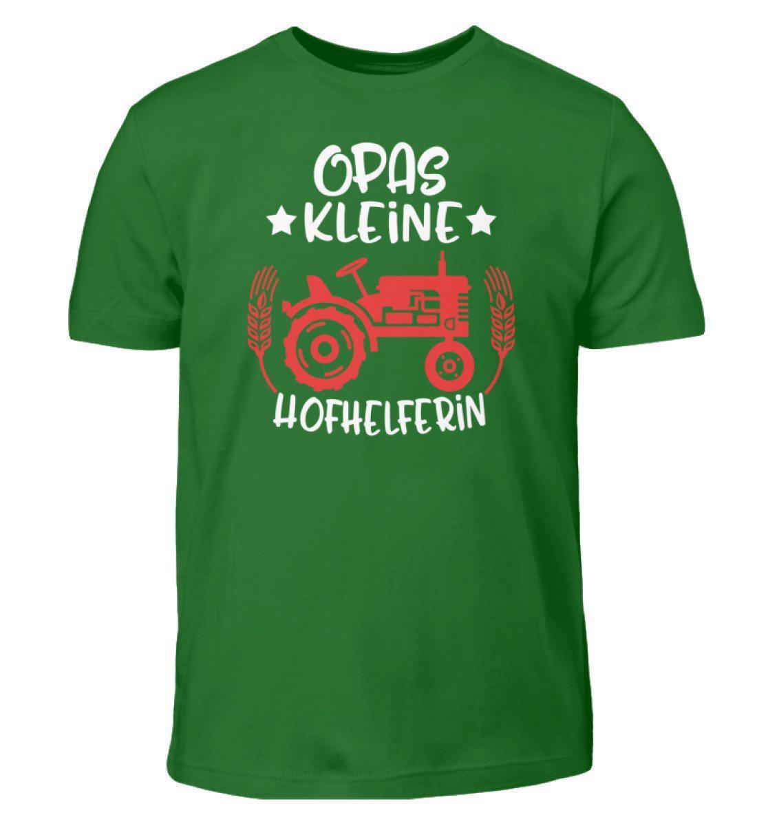 Opas kleine Hofhelferin · Kinder T-Shirt-Kinder T-Shirt-Kelly Green-12/14 (152/164)-Agrarstarz