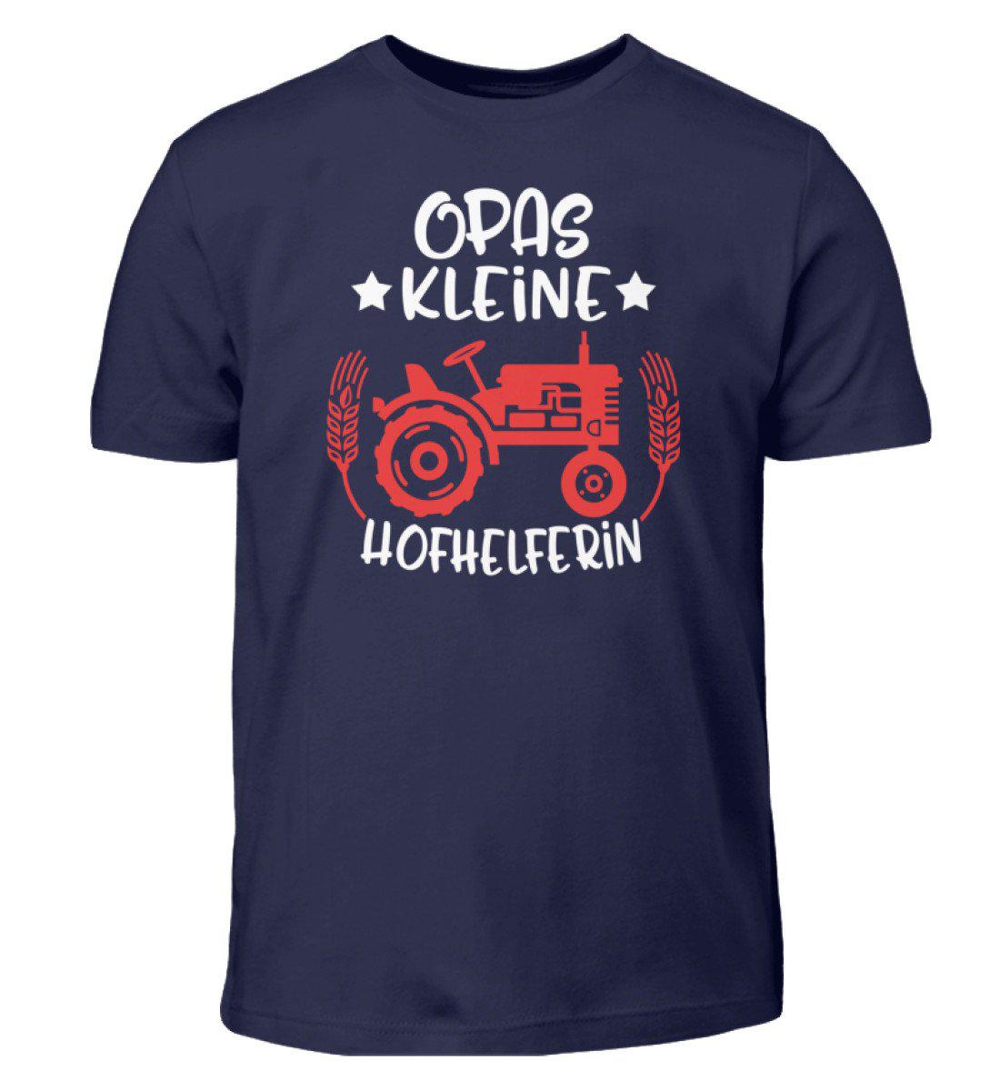 Opas kleine Hofhelferin · Kinder T-Shirt-Kinder T-Shirt-Navy-12/14 (152/164)-Agrarstarz