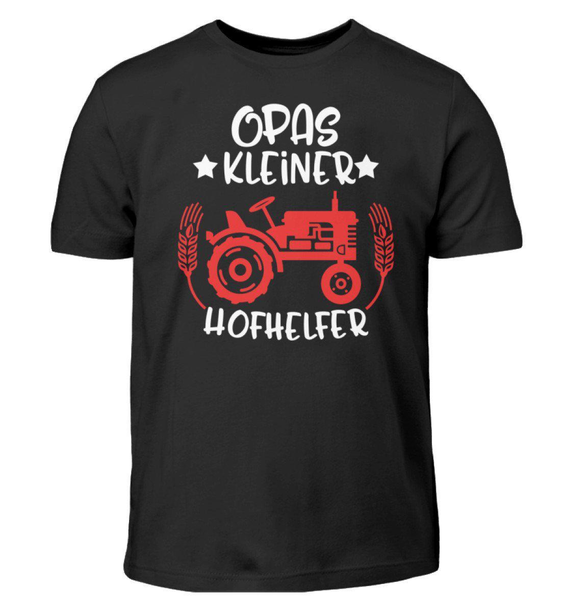 Opas kleiner Hofhelfer · Kinder T-Shirt-Kinder T-Shirt-Black-3/4 (98/104)-Agrarstarz