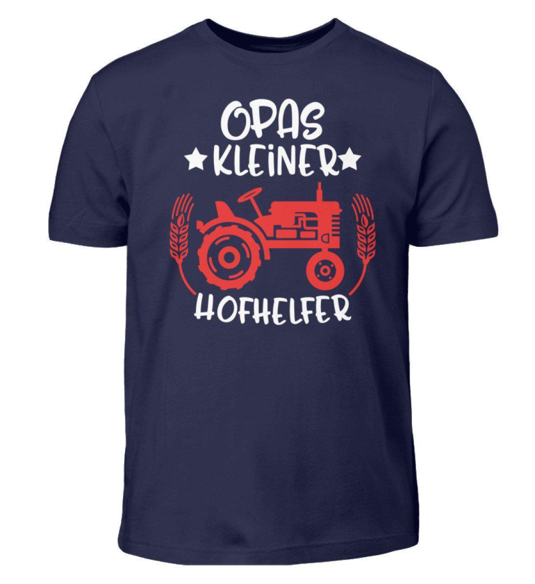 Opas kleiner Hofhelfer · Kinder T-Shirt-Kinder T-Shirt-Navy-3/4 (98/104)-Agrarstarz