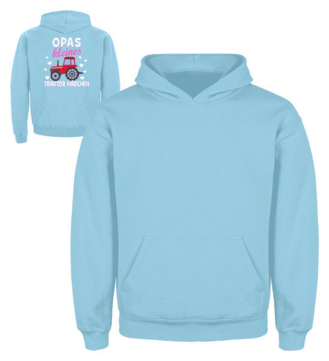 Opas kleines Traktor Mädchen · Kinder Kapuzenpullover Hoodie-Kinder Hoodie-Sky Blue-3/4 (98/104)-Agrarstarz