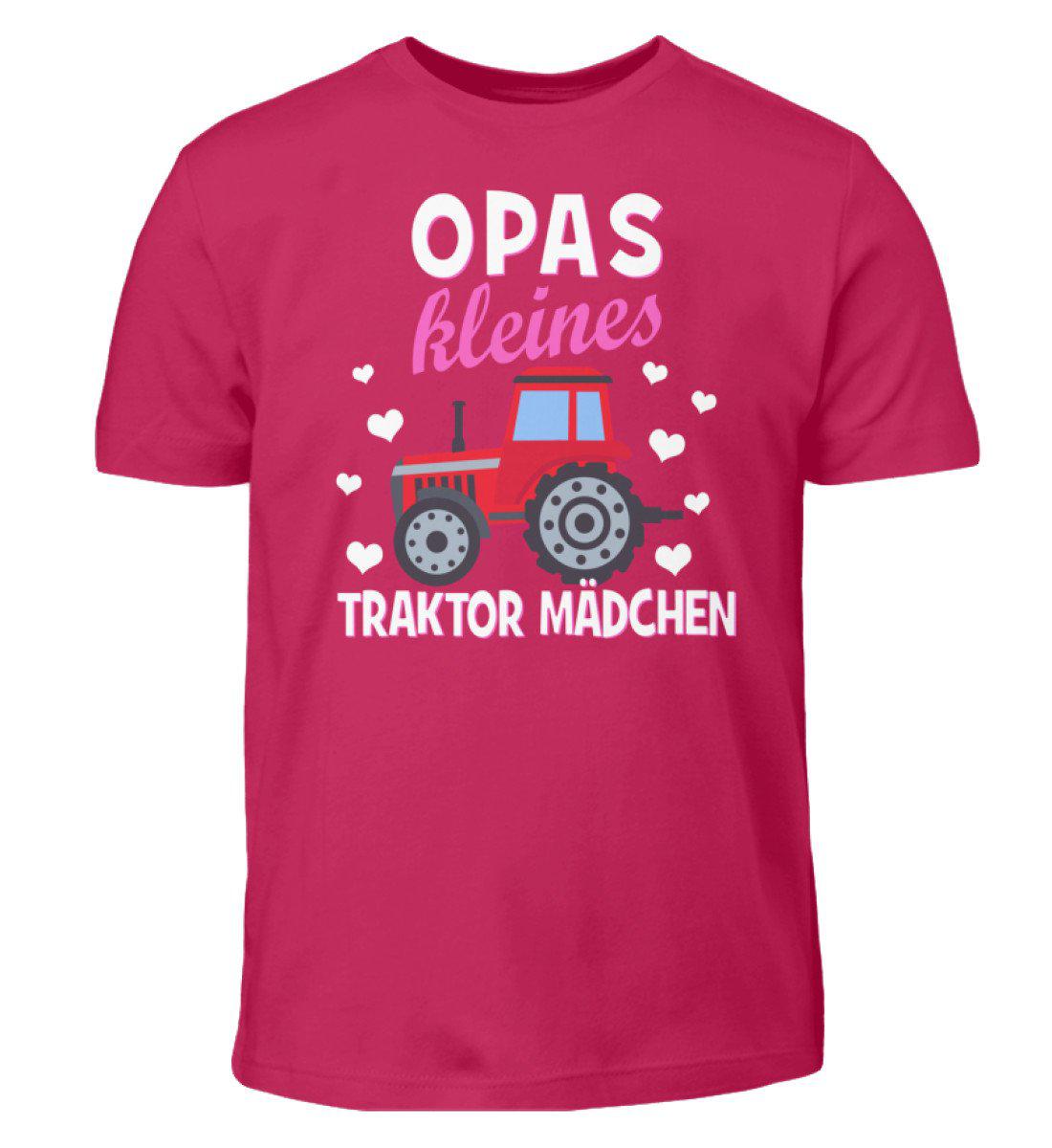 Opas kleines Traktor Mädchen · Kinder T-Shirt-Kinder T-Shirt-Sorbet-3/4 (98/104)-Agrarstarz