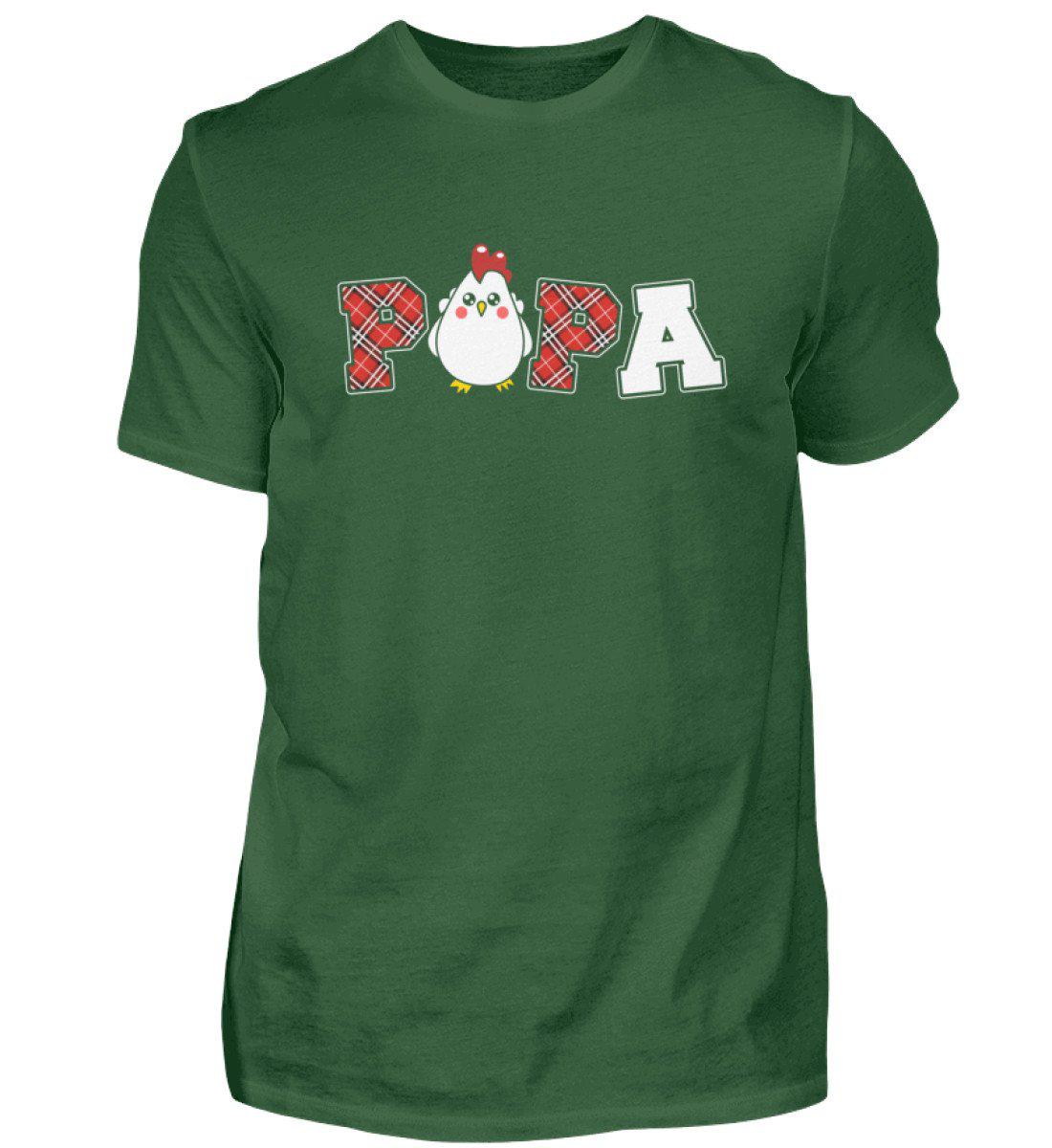 Papa Hühner · Herren T-Shirt-Herren Basic T-Shirt-Bottle Green-S-Agrarstarz