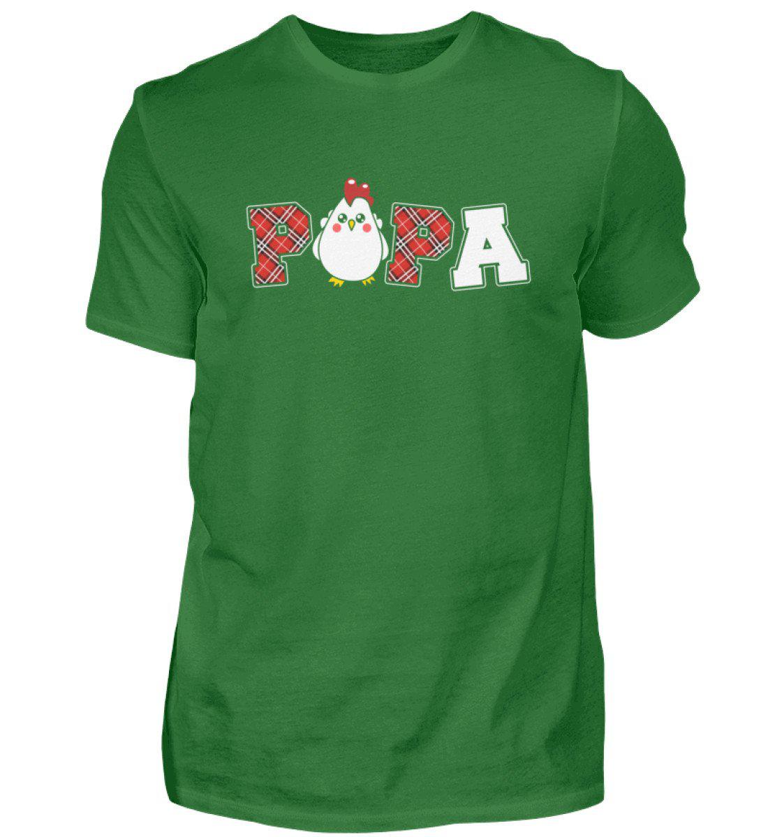 Papa Hühner · Herren T-Shirt-Herren Basic T-Shirt-Kelly Green-S-Agrarstarz