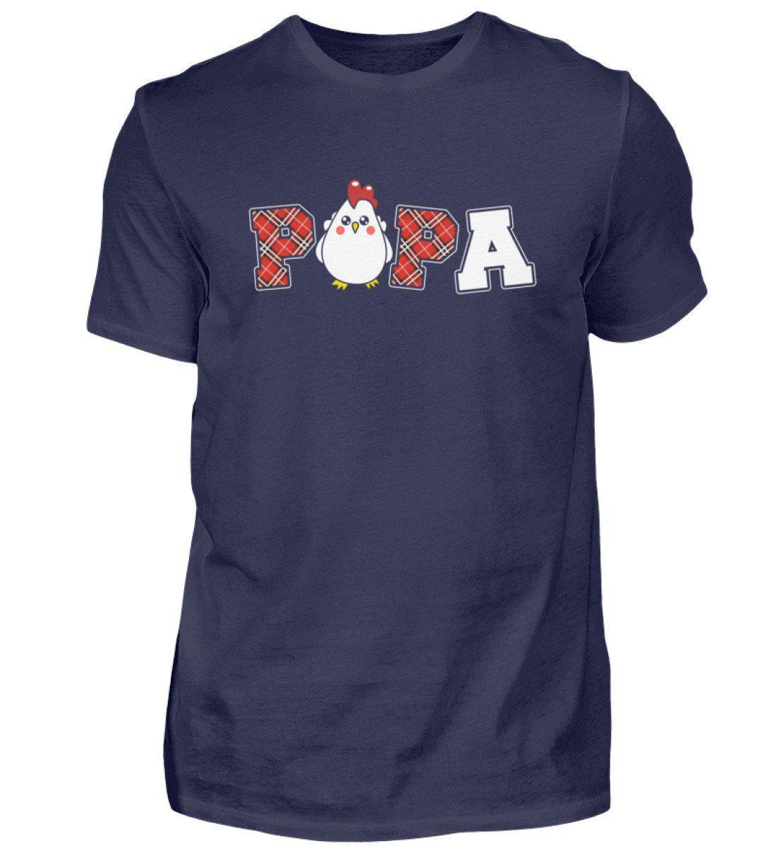 Papa Hühner · Herren T-Shirt-Herren Basic T-Shirt-Navy-S-Agrarstarz