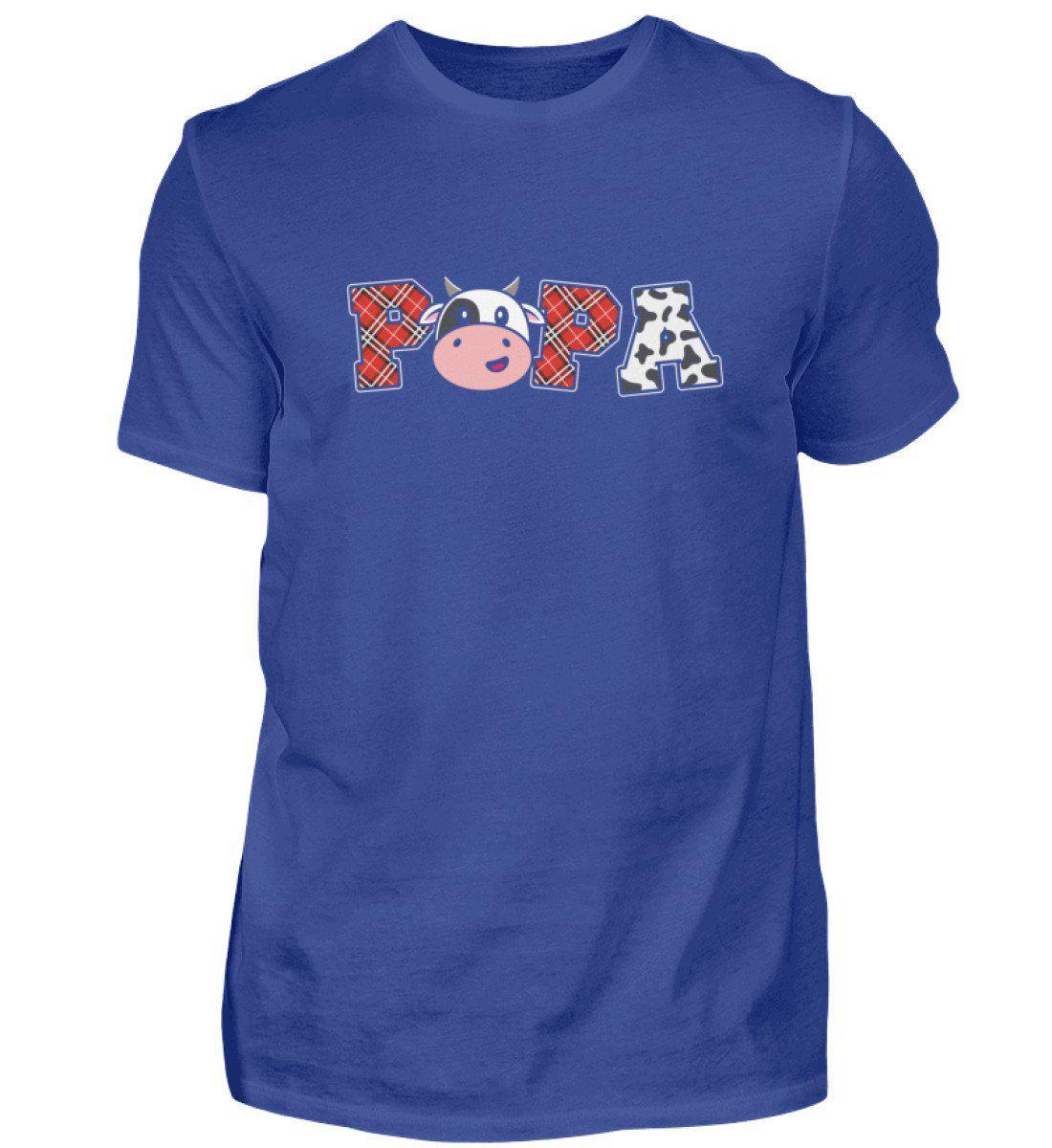 Papa Kühe · Herren T-Shirt-Herren Basic T-Shirt-Royal Blue-S-Agrarstarz