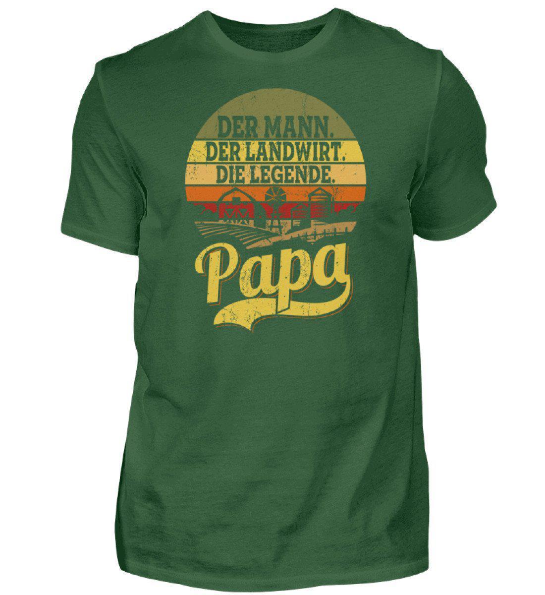 Papa Legende Retro · Herren T-Shirt-Herren Basic T-Shirt-Bottle Green-S-Agrarstarz