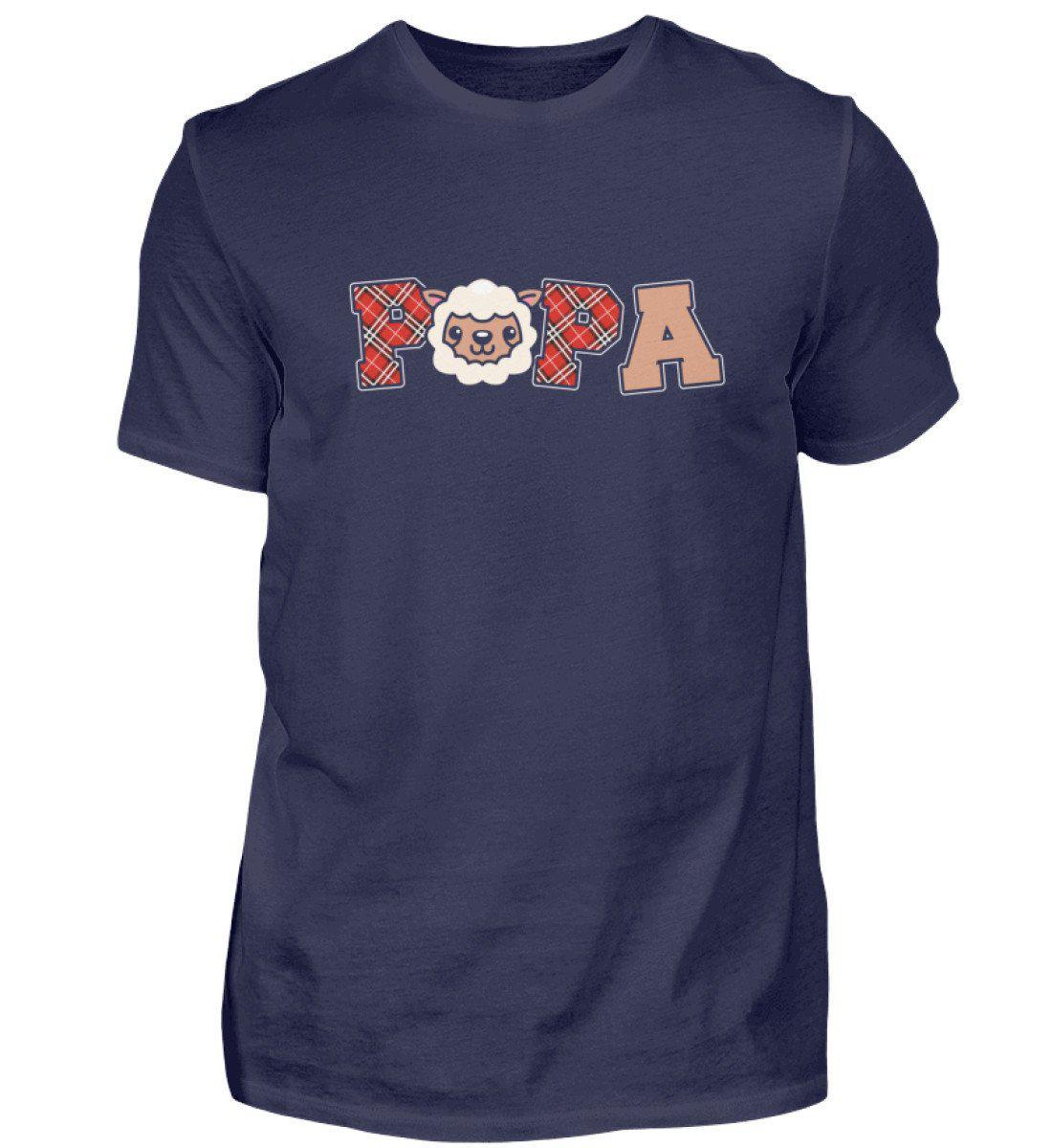Papa Schafe · Herren T-Shirt-Herren Basic T-Shirt-Navy-S-Agrarstarz