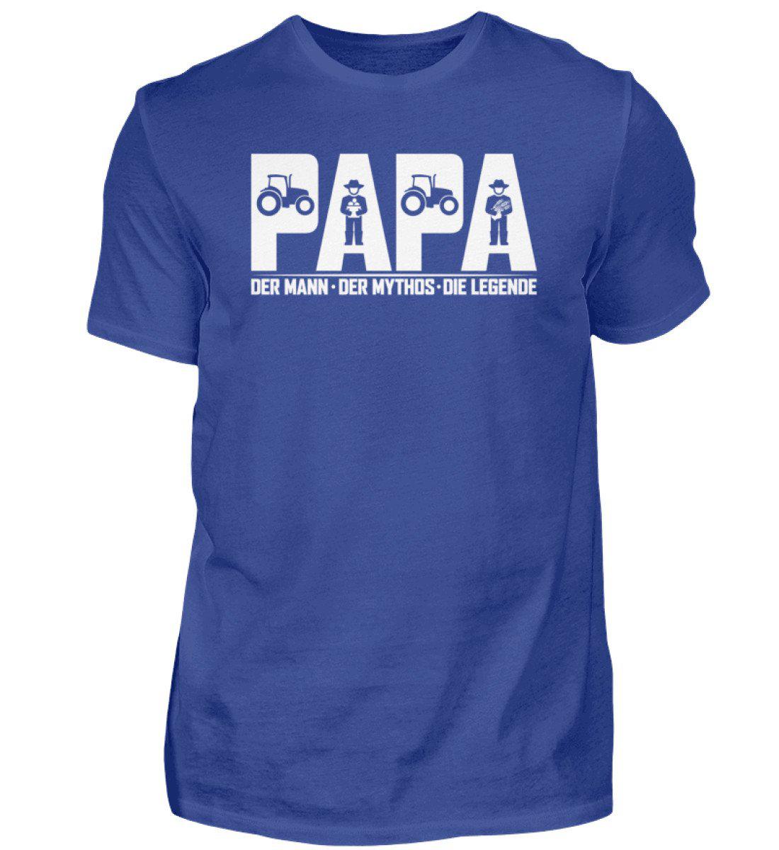 Papa Traktor Held · Herren T-Shirt-Herren Basic T-Shirt-Royal Blue-S-Agrarstarz