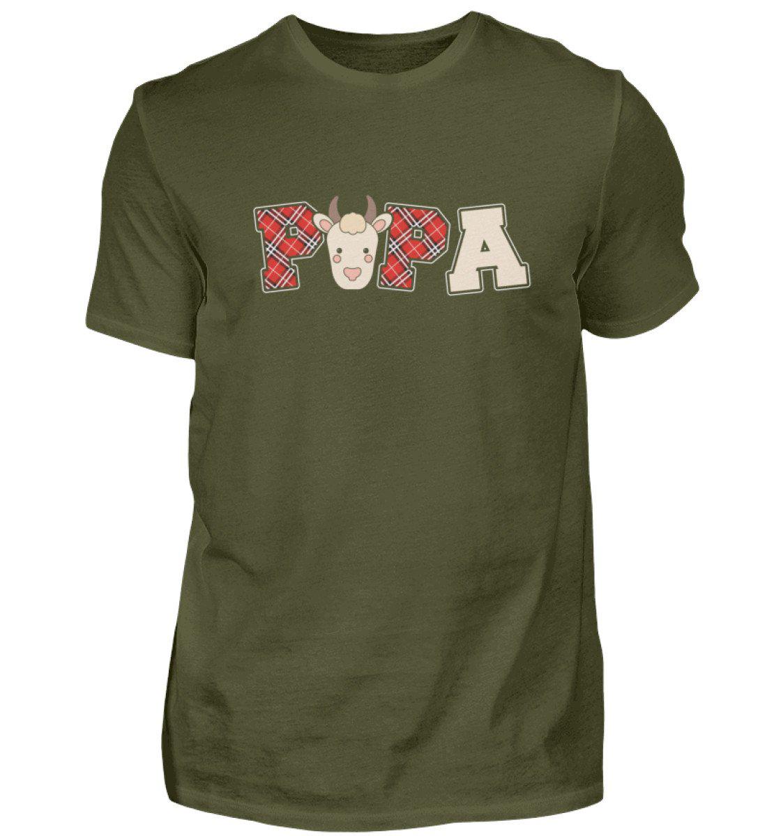 Papa Ziegen · Herren T-Shirt-Herren Basic T-Shirt-Urban Khaki-S-Agrarstarz