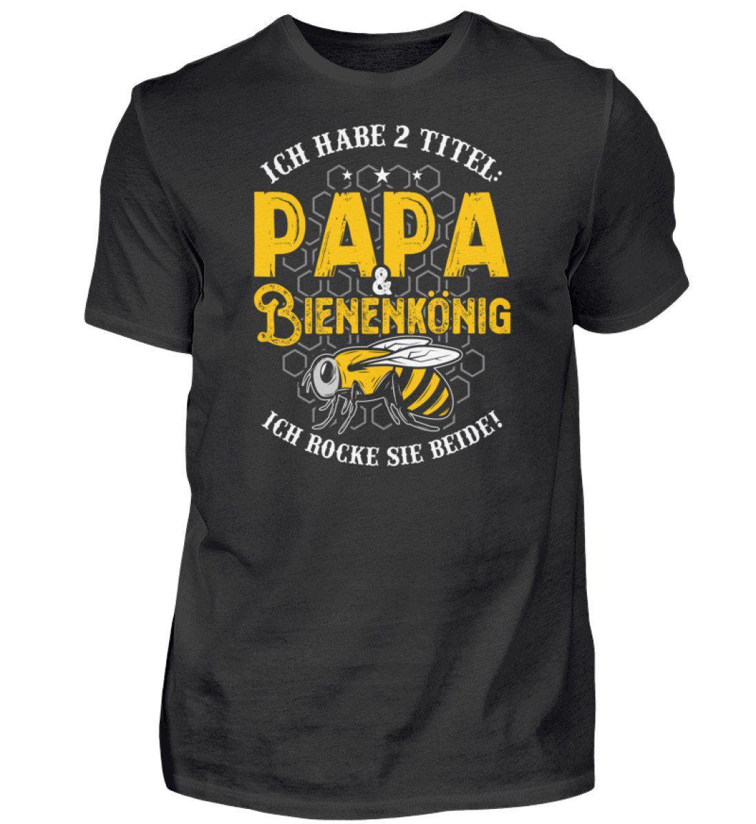 Papa und Bienenkönig · Herren T-Shirt-Herren Basic T-Shirt-Black-S-Agrarstarz