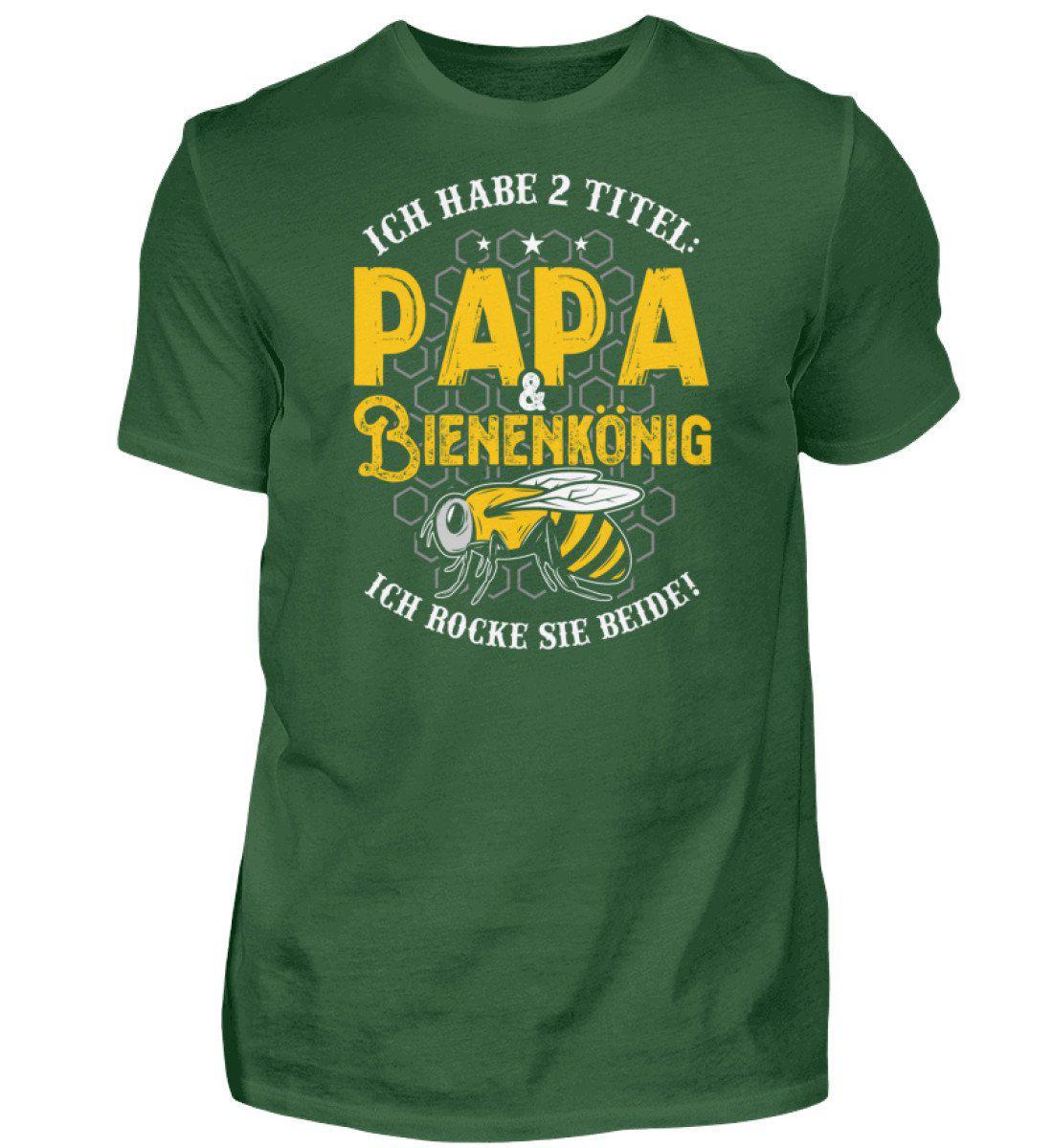 Papa und Bienenkönig · Herren T-Shirt-Herren Basic T-Shirt-Bottle Green-S-Agrarstarz