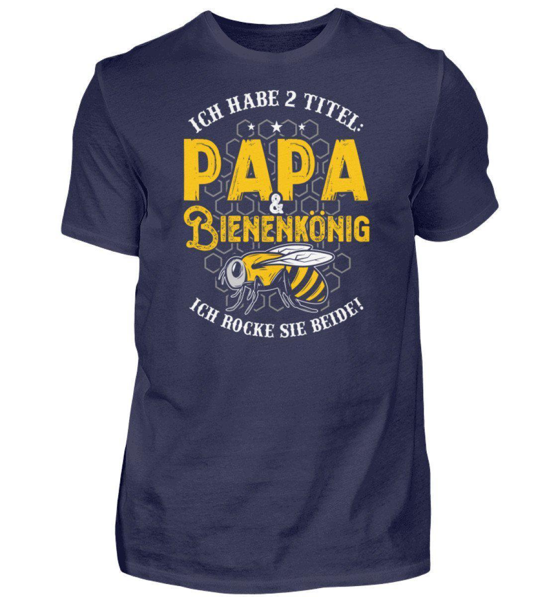 Papa und Bienenkönig · Herren T-Shirt-Herren Basic T-Shirt-Navy-S-Agrarstarz