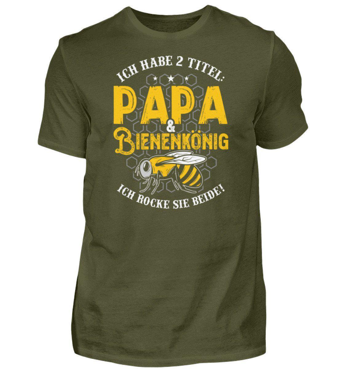 Papa und Bienenkönig · Herren T-Shirt-Herren Basic T-Shirt-Urban Khaki-S-Agrarstarz