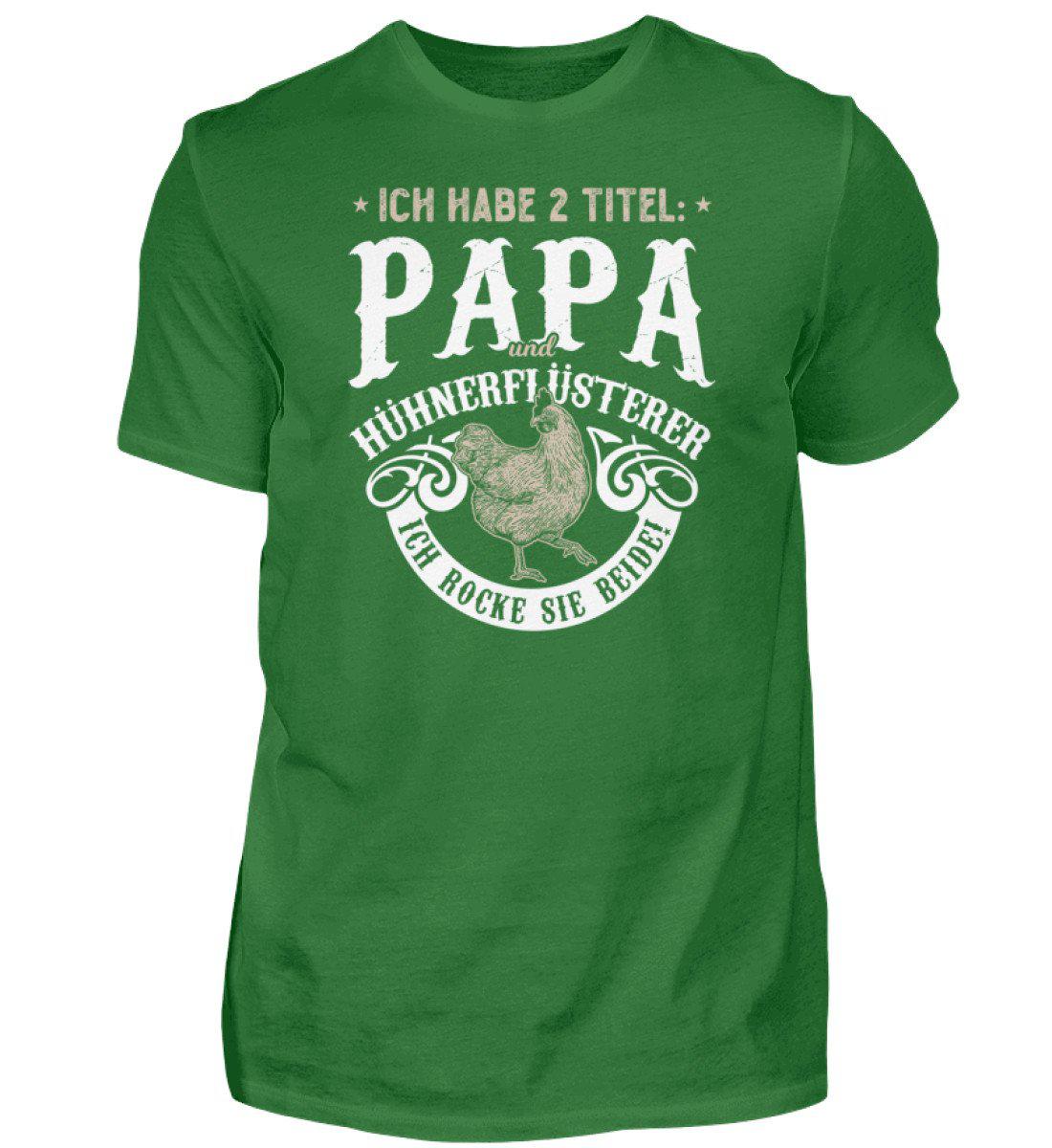 Papa und Hühnerflüsterer · Herren T-Shirt-Herren Basic T-Shirt-Kelly Green-S-Agrarstarz