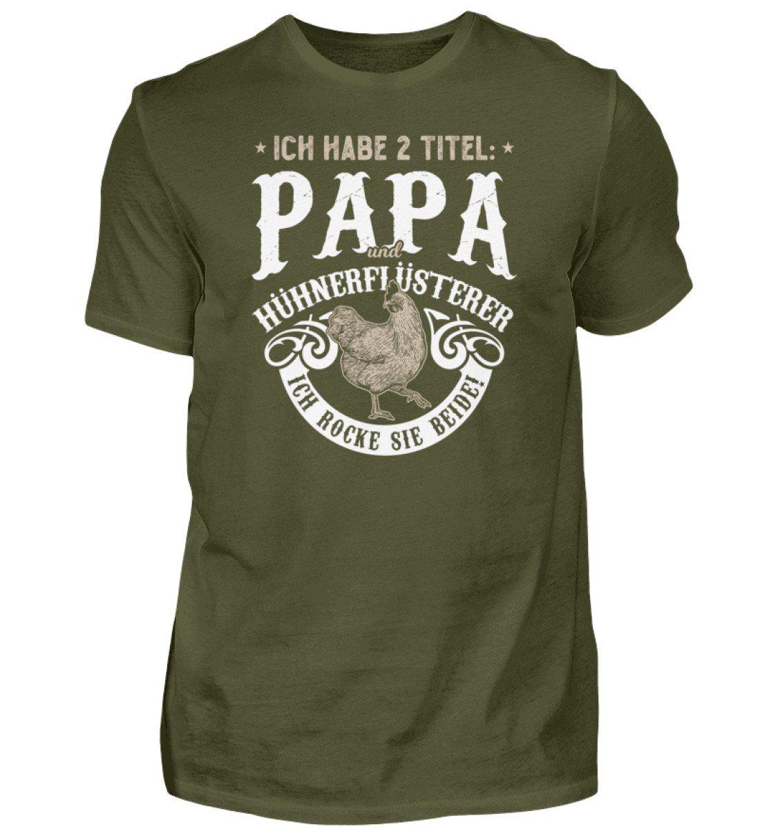 Papa und Hühnerflüsterer · Herren T-Shirt-Herren Basic T-Shirt-Urban Khaki-S-Agrarstarz