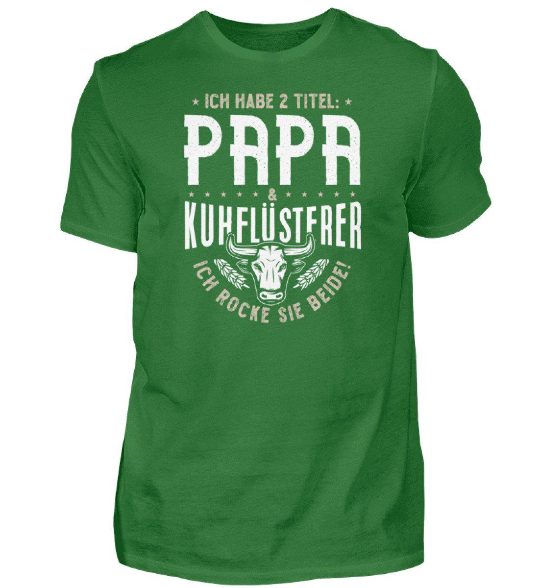 Papa und Kuhflüsterer · Herren T-Shirt-Herren Basic T-Shirt-Kelly Green-S-Agrarstarz