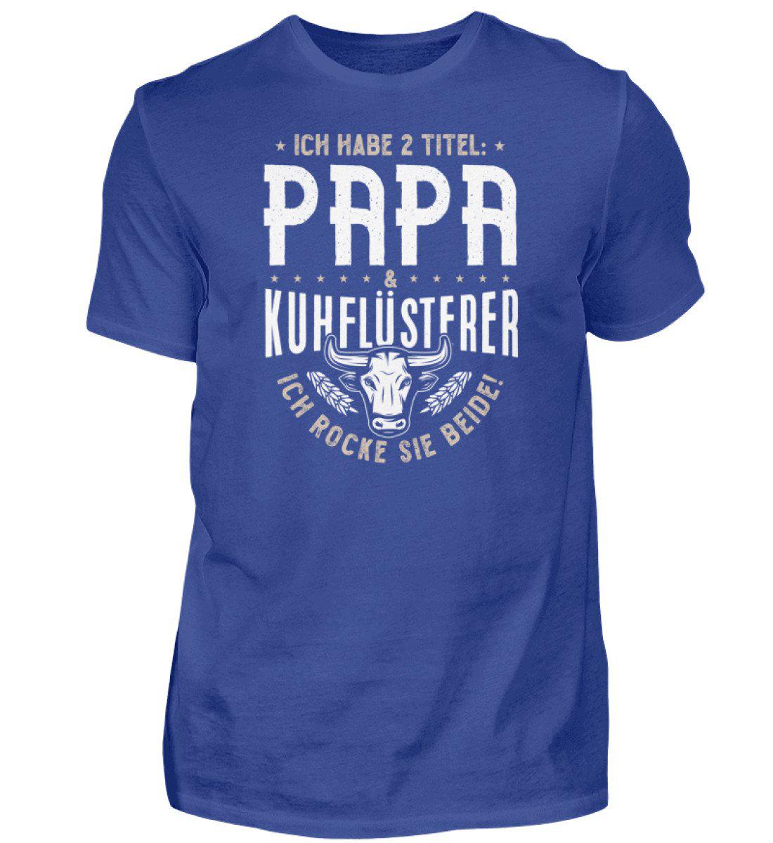 Papa und Kuhflüsterer · Herren T-Shirt-Herren Basic T-Shirt-Royal Blue-S-Agrarstarz