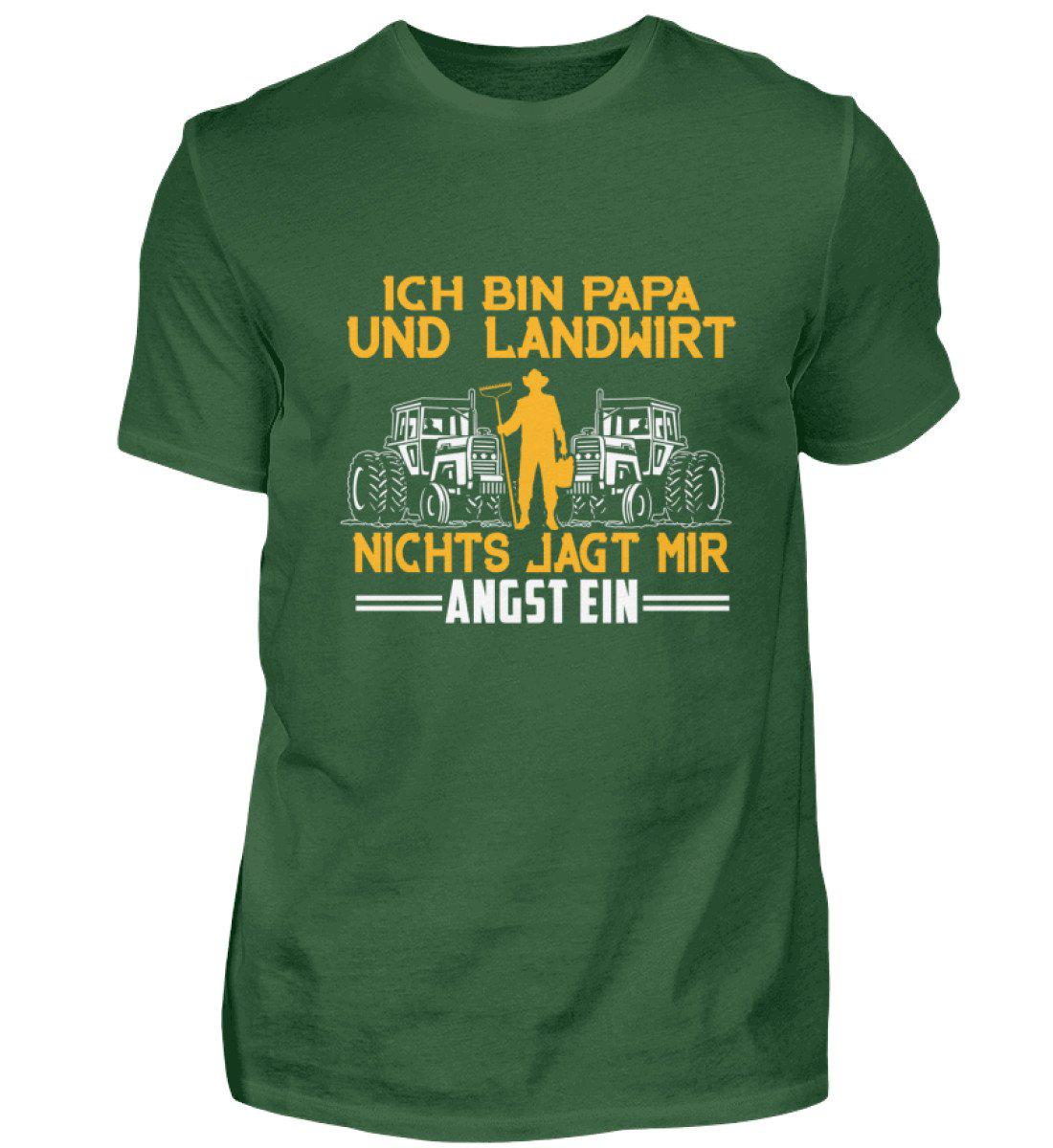 Papa und Landwirt · Herren T-Shirt-Herren Basic T-Shirt-Bottle Green-S-Agrarstarz