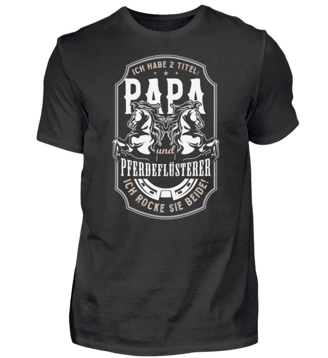 Papa und Pferdeflüsterer · Herren T-Shirt-Herren Basic T-Shirt-Black-S-Agrarstarz