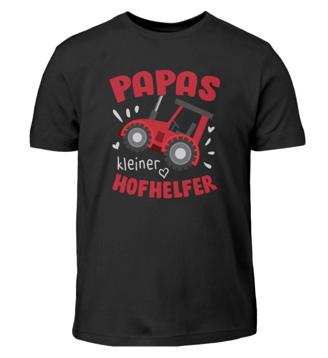 Papas Hofhelfer · Kinder T-Shirt-Kinder T-Shirt-Black-3/4 (98/104)-Agrarstarz