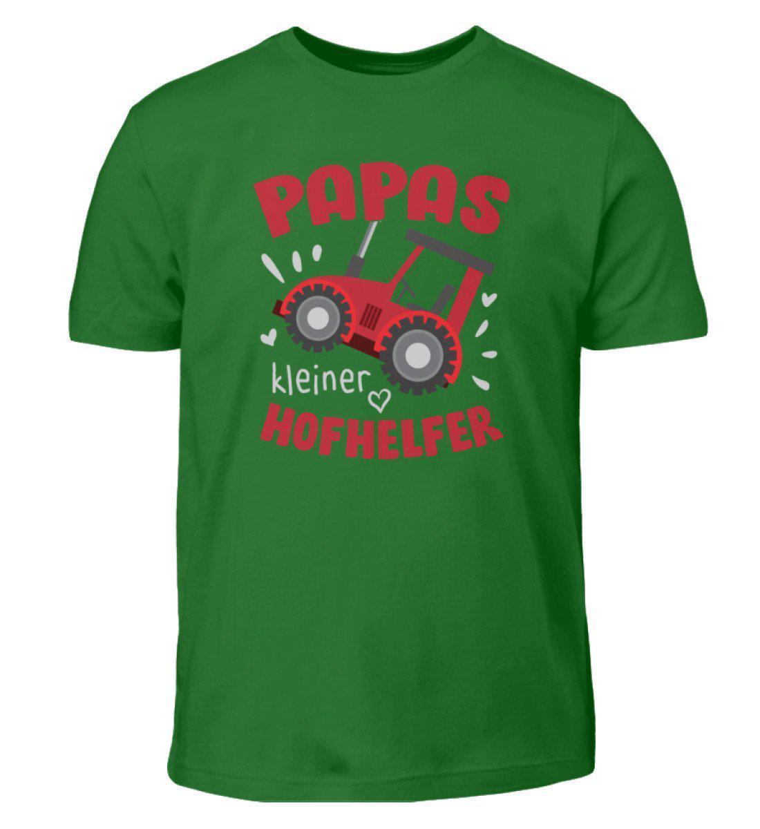 Papas Hofhelfer · Kinder T-Shirt-Kinder T-Shirt-Kelly Green-3/4 (98/104)-Agrarstarz