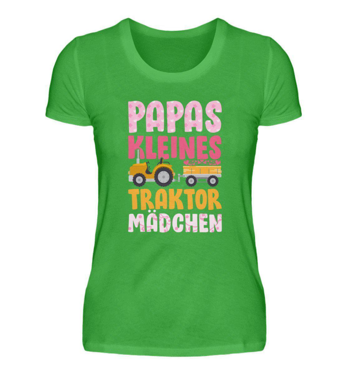 Papas Traktor Mädchen · Damen T-Shirt-Damen Basic T-Shirt-Green Apple-S-Agrarstarz