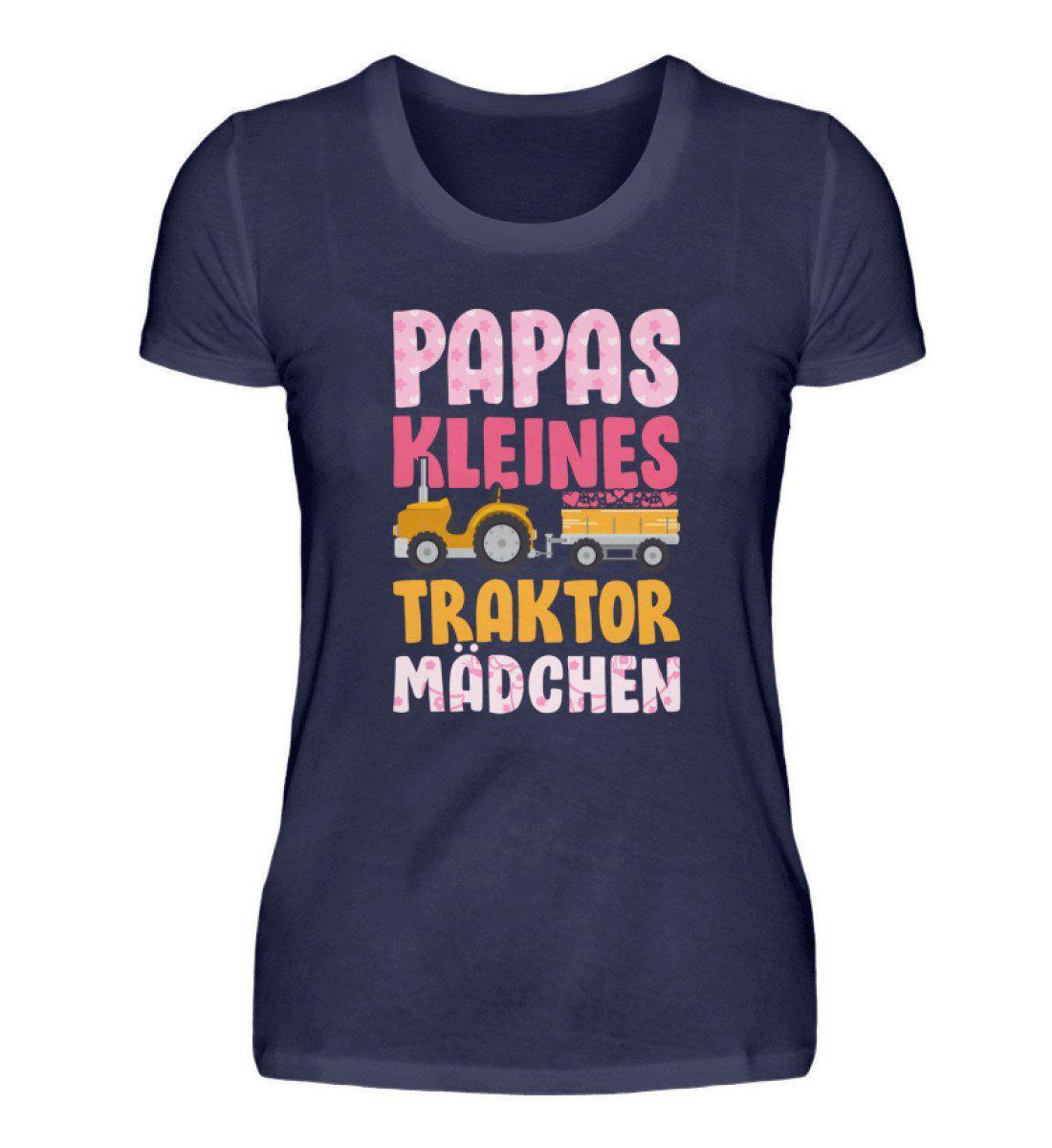 Papas Traktor Mädchen · Damen T-Shirt-Damen Basic T-Shirt-Navy-S-Agrarstarz