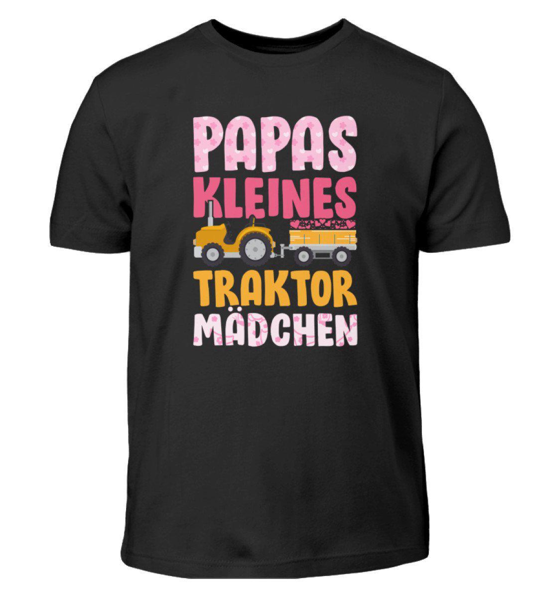 Papas Traktor Mädchen · Kinder T-Shirt-Kinder T-Shirt-Black-3/4 (98/104)-Agrarstarz