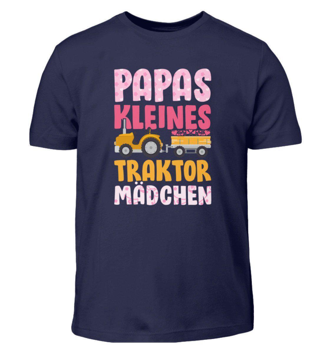 Papas Traktor Mädchen · Kinder T-Shirt-Kinder T-Shirt-Navy-3/4 (98/104)-Agrarstarz