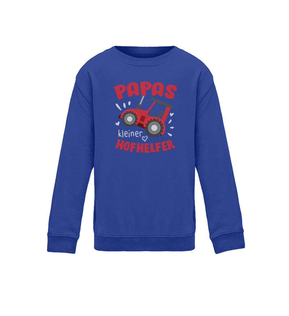 Papas kleiner Hofhelfer · Kinder Sweatshirt-Kinder Sweatshirt-Royal Blue-12/14 (152/164)-Agrarstarz